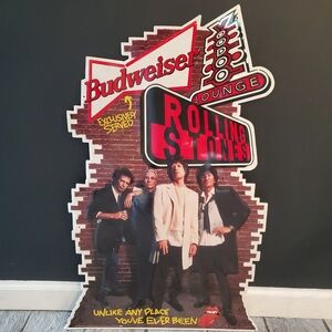 1990's  Budweiser/ Rolling Stones Pub Sign